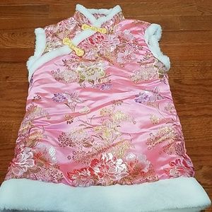 HooyiToddler Girl Quilted Qipao Dress